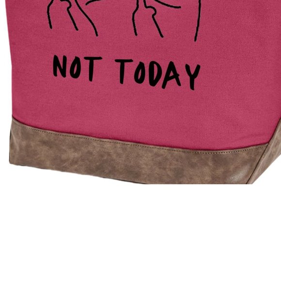 Not today quality canvas tote by Authentic pigment - Picture 3 of 5